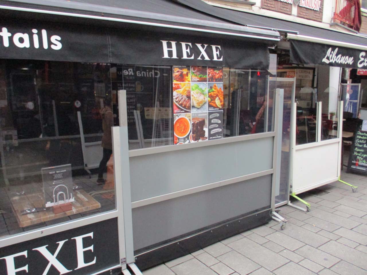 Neue Markise und Windschutz für die Hexe in Düsseldorf