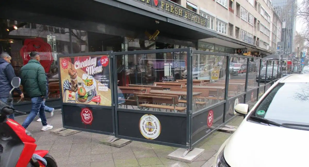 Windschutzsysteme für die Gastronomie in Düsseldorf