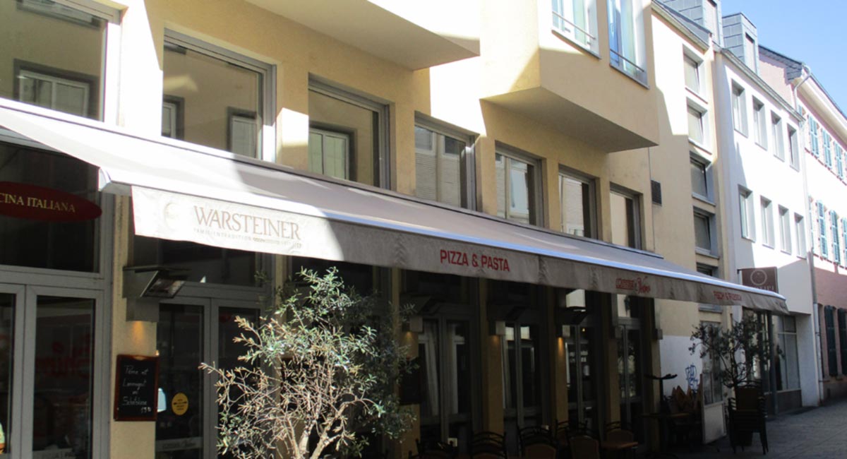 Neue Markisen in Düsseldorf bei L'Osteria Vetro 