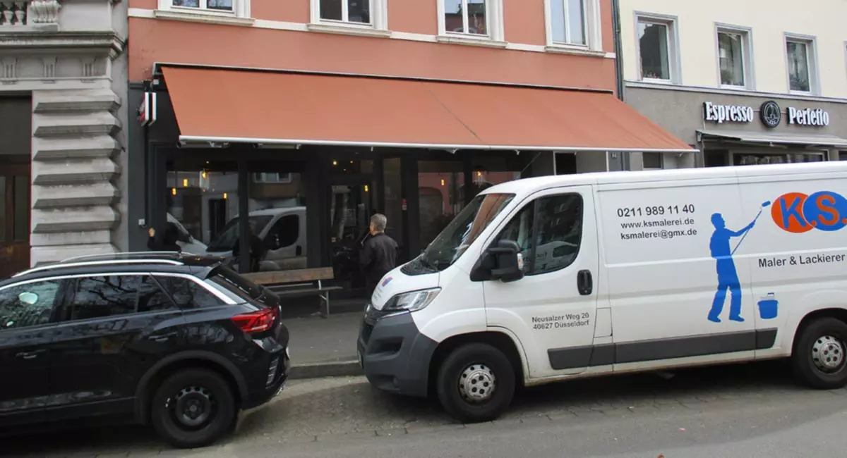 Neue Markise bei Miga in Düsseldorf