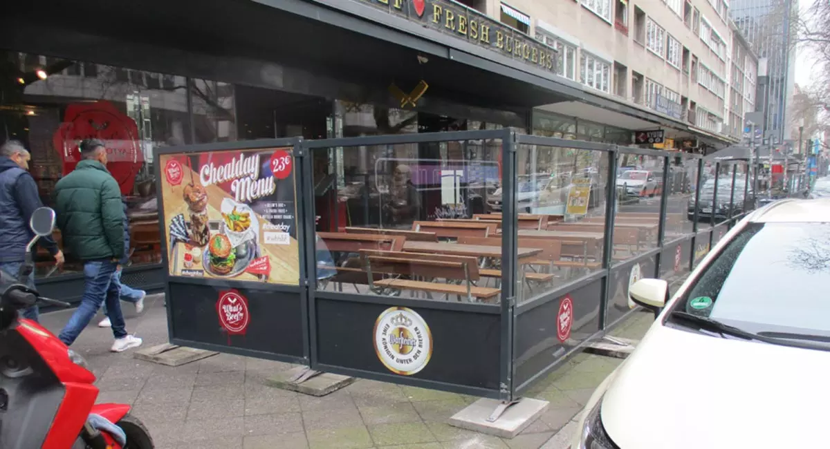 Windschutzsysteme für die Gastronomie in Düsseldorf