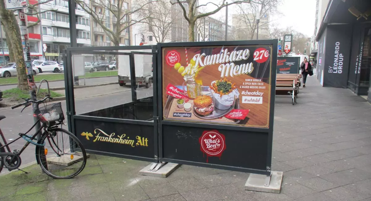 Windschutzsysteme für die Gastronomie in Düsseldorf